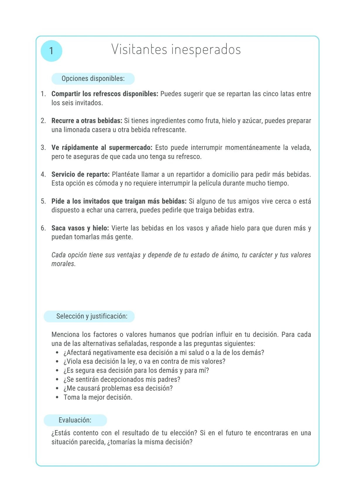 Situaciones sociales para adolescentes con trastornos del espectro autista