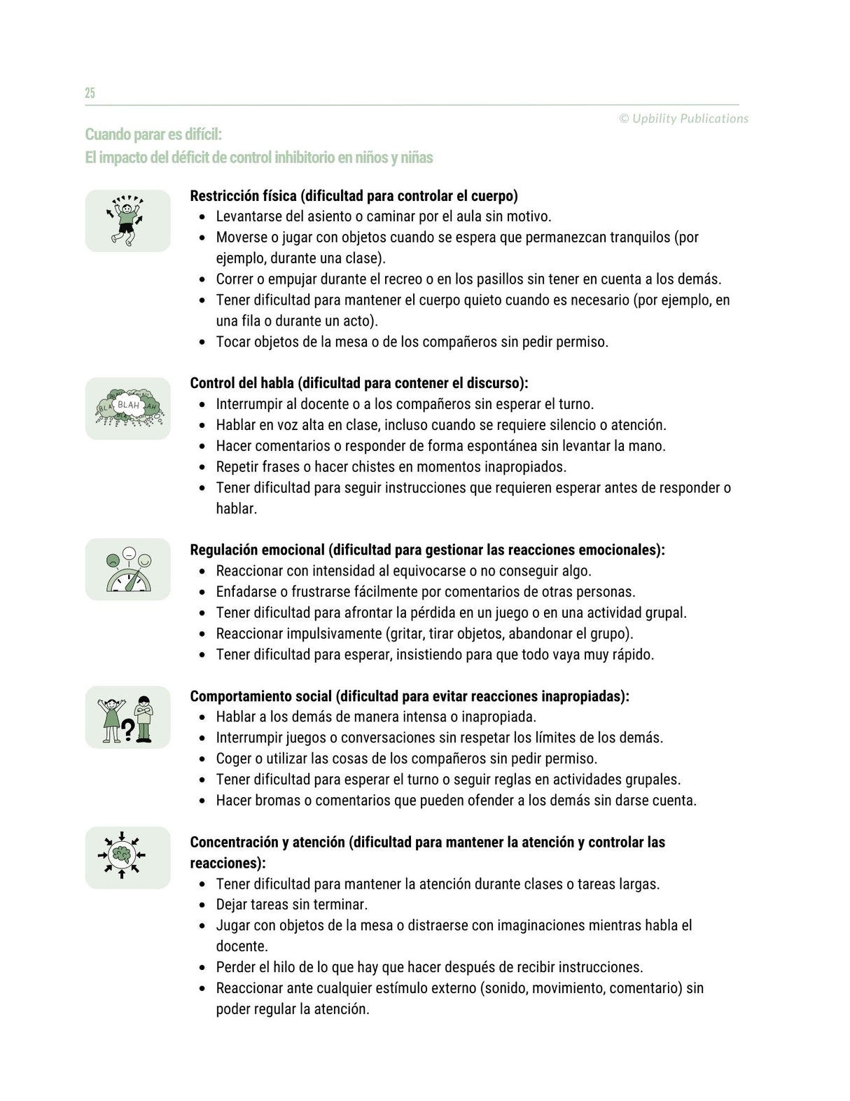 Las funciones ejecutivas: estrategias de intervención | 6-12 años