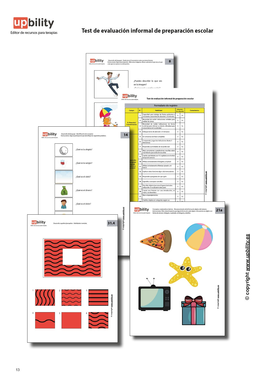 Test de evaluación informal de preparación escolar