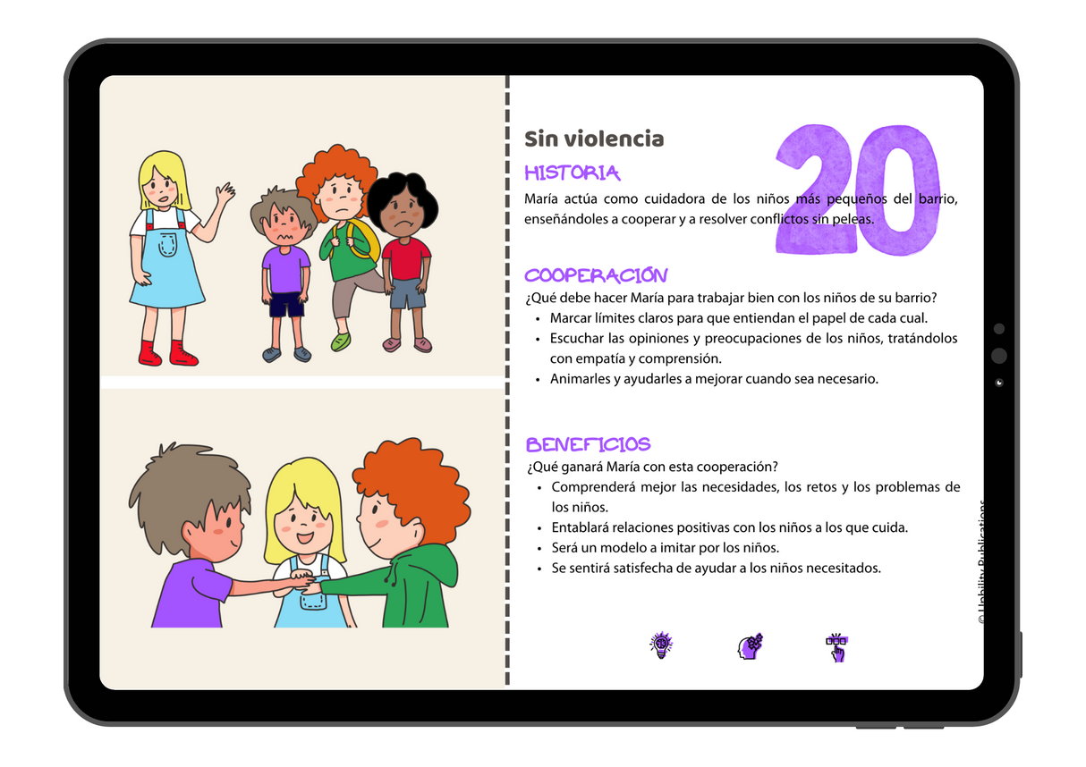 Situaciones sociales: cooperación | Flip Card Series