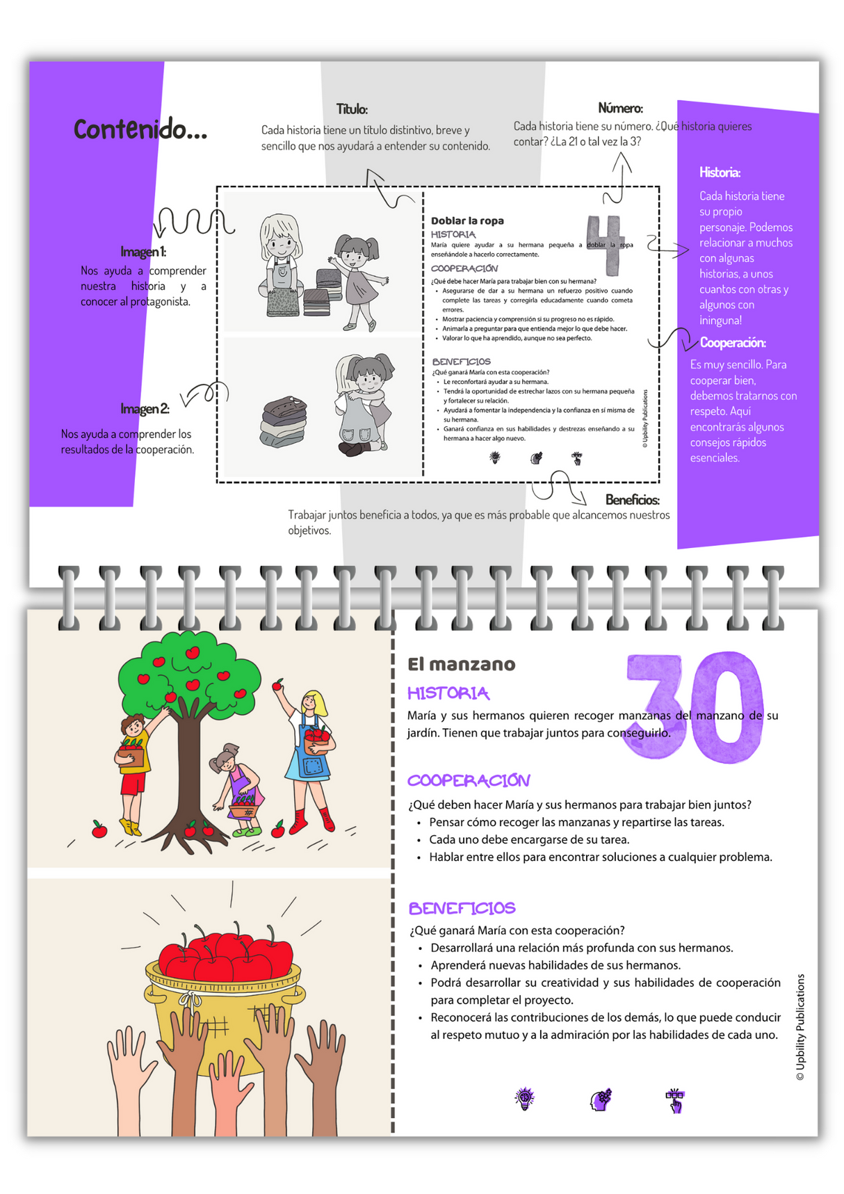 Situaciones sociales: cooperación | Flip Card Series