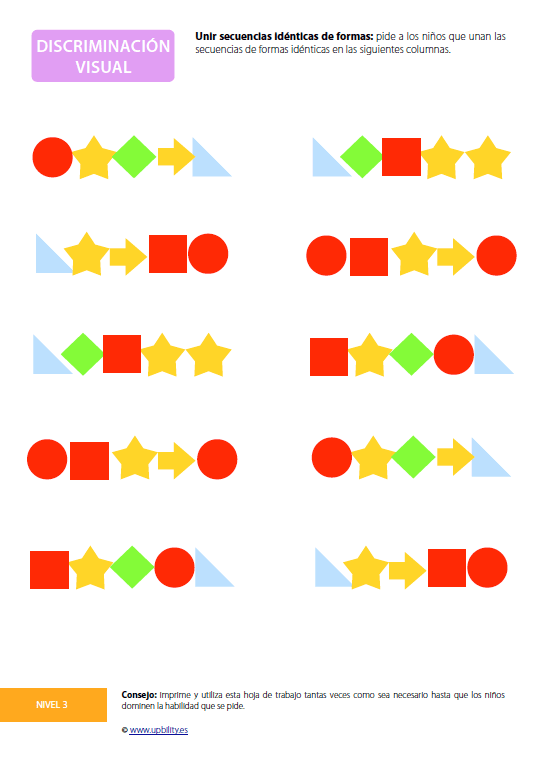 Desarrollo de la discriminación visual - Upbility ES