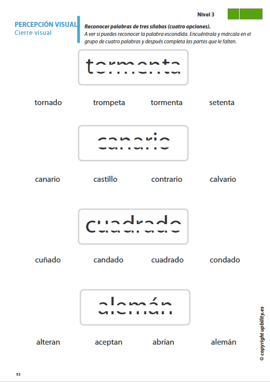 Habilidades de percepción visual para niños con dislexia | PARTE 1: Cierre visual - Upbility ES