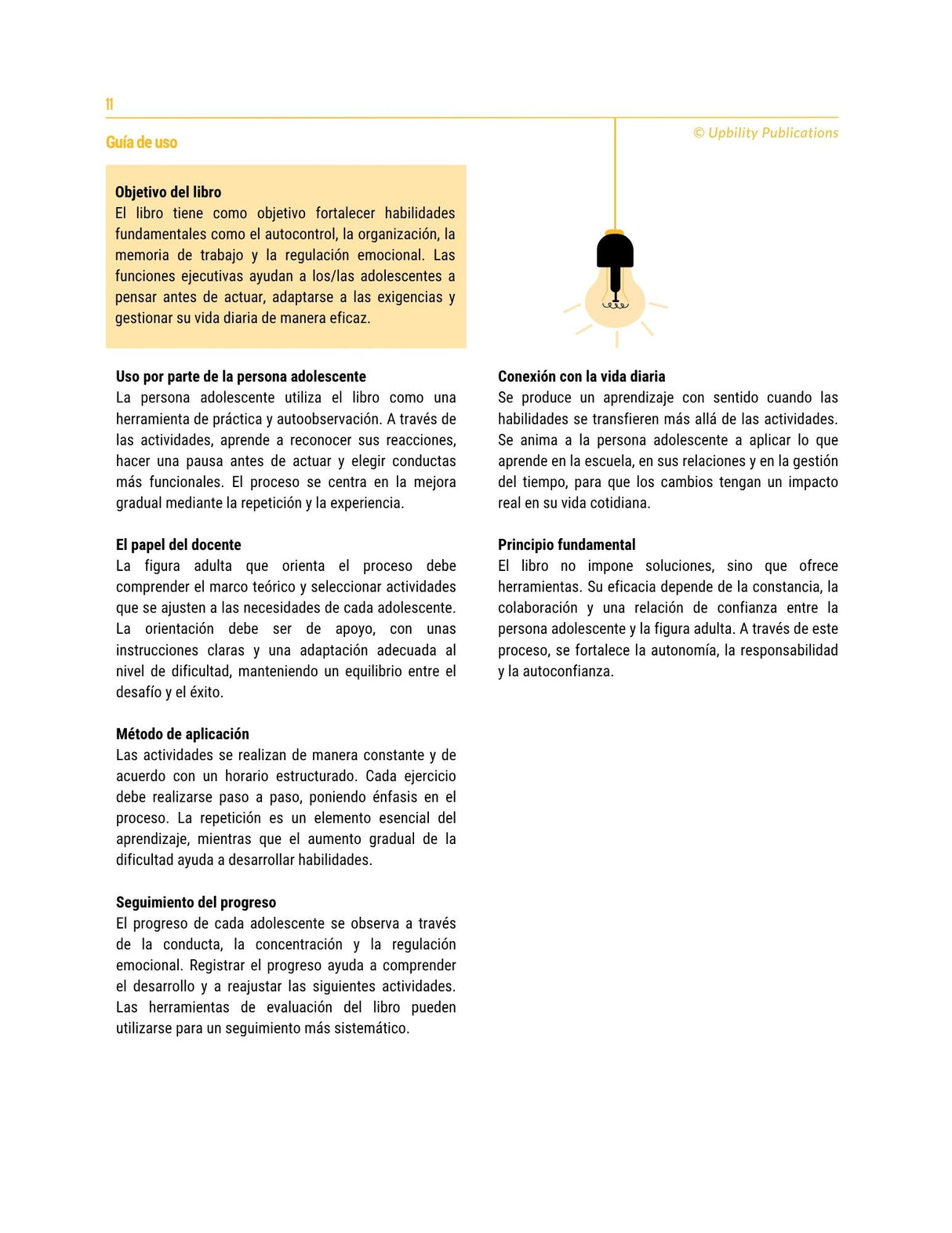 Las funciones ejecutivas: estrategias de intervención | 12-18 años