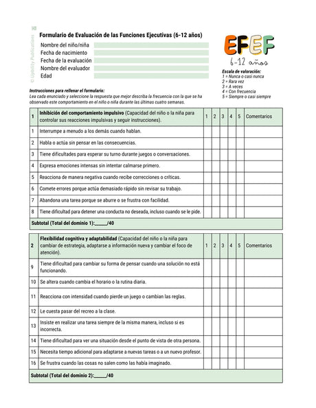 Las funciones ejecutivas: estrategias de intervención | 6-12 años