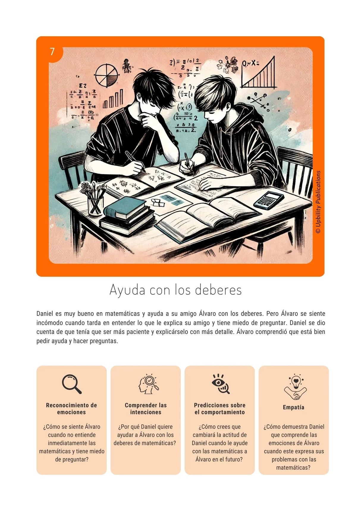 Situaciones sociales  para adolescentes con TEA | SERIE DE 5 LIBROS DIGITALES