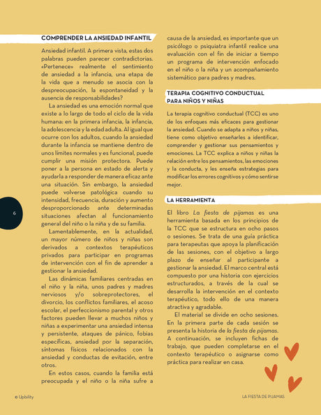 La fiesta de pijamas | Guía práctica de intervención para gestionar la ansiedad infantil