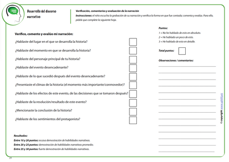 Desarrollo del discurso narrativo en niños y adolescentes en edad escolar