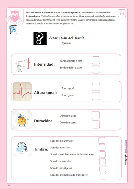 Desarrollo de la percepción auditiva | SERIE DE 5 LIBROS DIGITALES