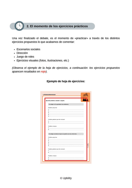 Ejercitación de las competencias sociales para adolescentes y adultos con autismo