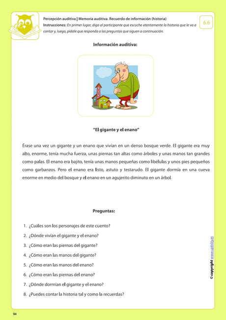 Desarrollo de la percepción auditiva | LA MEMORIA AUDITIVA