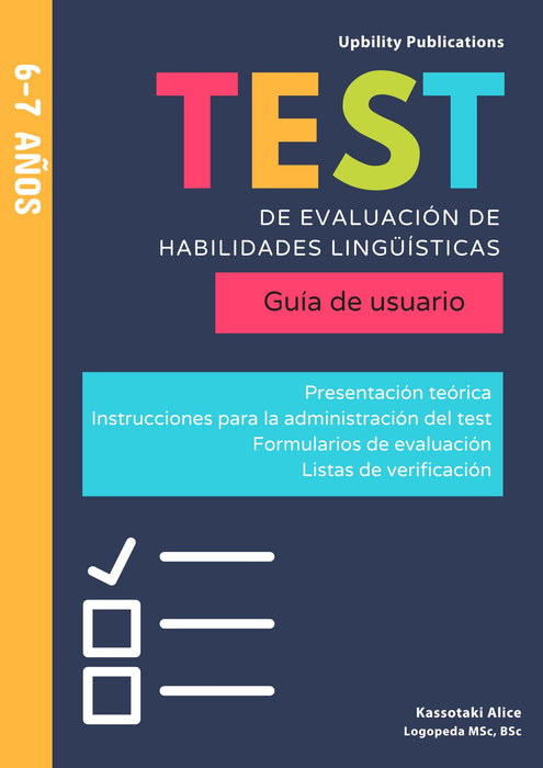 Test de evaluación de habilidades lingüísticas | 6–7 años