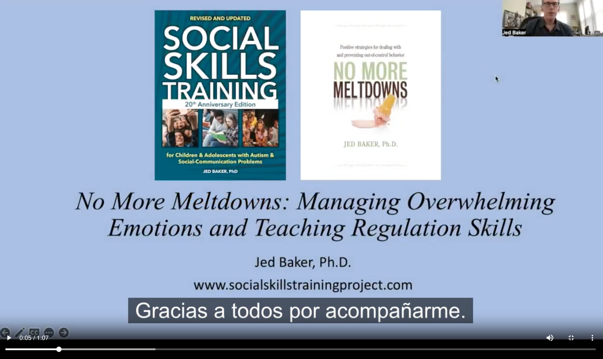 CURSO ONLINE | Programa «No More Meltdowns – Adiós a las crisis»: gestión de emociones intensas y autorregulación
