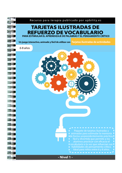 TARJETAS ILUSTRADAS DE REFUERZO DE VOCABULARIO (Nivel 1) para estimular el aprendizaje de palabras