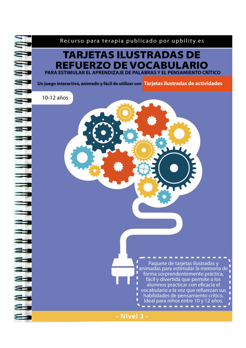 TARJETAS ILUSTRADAS DE REFUERZO DE VOCABULARIO (Nivel 3) para estimular el aprendizaje de palabras