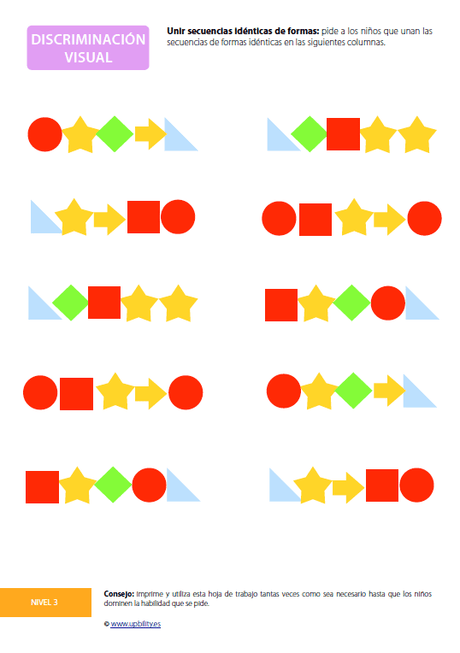 Desarrollo de la discriminación visual - Upbility ES