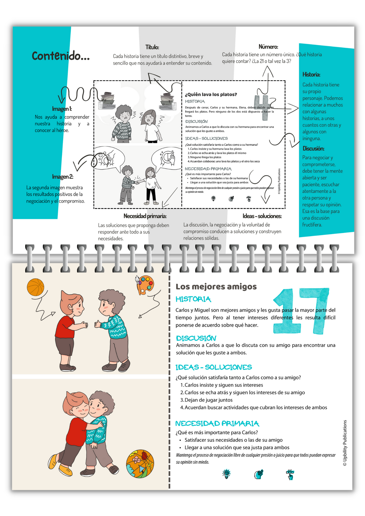 Situaciones sociales: negociación - compromiso | Flip Card Series