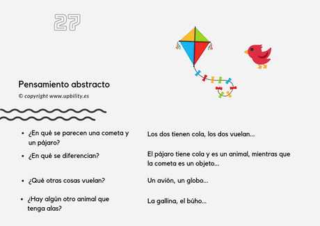 TARJETAS DE BOLSILLO | Pensamiento abstracto - Upbility ES