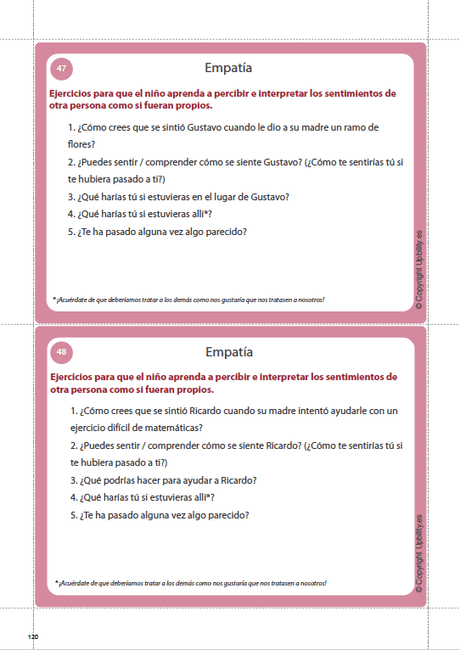TARJETAS ILUSTRADAS | Desarrollo de la empatía - Upbility ES